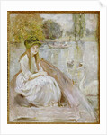 Jeanne Fourmanoir Aside the Lake. by Berthe Morisot