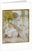 Jeanne Fourmanoir Aside the Lake. by Berthe Morisot