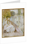 Jeanne Fourmanoir Aside the Lake. by Berthe Morisot