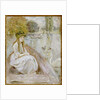 Jeanne Fourmanoir Aside the Lake. by Berthe Morisot