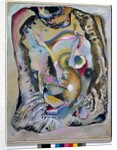 Painting on clear background, 1916 by Wassily Kandinsky