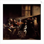 The Calling of Saint Matthew by Michelangelo Merisi da Caravaggio