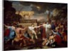Adoration of the Golden Calf, 1633-34 by Nicolas Poussin