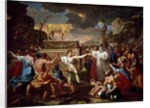 Adoration of the Golden Calf, 1633-34 by Nicolas Poussin