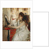 Young Woman Powdering Her Face by Berthe Morisot