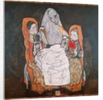 Mother with her two children, III Painting by Egon Schiele 1914 Vienna, Museum Karlsplatz by Egon Schiele