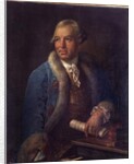 Portrait of german composer Christoph Willibald Gluck, 18th century by German School