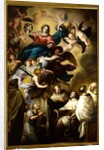 The Virgin appears to the Carmelitan Saints by School Italian