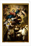 The Virgin appears to the Carmelitan Saints by School Italian