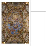 The frescoes of the vault representing the glory of San Filippo Neri by Marco Antonio Franceschini