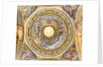The dome with the representation of the Coronation of the Virgin, detail, last twenty-seventeenth century by Domenico the Elder Piola