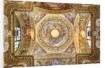 The dome with the representation of the Coronation of the Virgin, detail, last twenty-seventeenth century by Domenico the Elder Piola