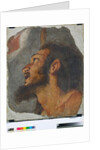 Head of St. John the Baptist Fragment of detached fresco, 1622 by Bernardo Strozzi