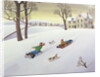 Tobogganing, 1986 by Larry Smart