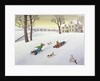 Tobogganing, 1986 by Larry Smart