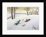 Tobogganing, 1986 by Larry Smart