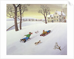 Tobogganing, 1986 by Larry Smart