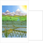 Japan Rice Paddy Field, 1997 by Larry Smart