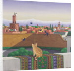 Rooftops in Marrakesh, 1989 by Larry Smart