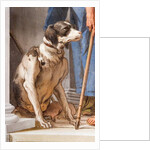 Dog, Detail of The Greek Fleet in Aulis by Giovanni Battista (1696-1770) Tiepolo