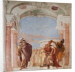 Minerva Restraining Achilles from Killing Agamemnon by Giovanni Battista (1696-1770) Tiepolo