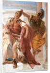 Detail of Minerva Restraining Achilles from Killing Agamemnon by Giovanni Battista (1696-1770) Tiepolo