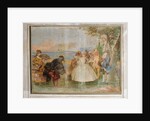 Minuet with Pantaloon and Colombine by Giandomenico (1727-1804) Tiepolo