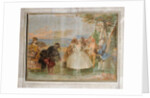 Minuet with Pantaloon and Colombine by Giandomenico (1727-1804) Tiepolo