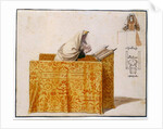 A Rabbi in a Synagogue, 1830 by Hieronymus Hess