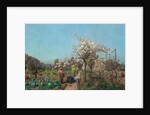 The Garden in Spring, 1885 by Adrien Louis Demont