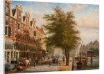 View of the Leidsegracht and Herengracht, Amsterdam by Johannes Franciscus Spohler