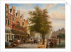 View of the Leidsegracht and Herengracht, Amsterdam by Johannes Franciscus Spohler