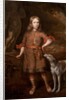Portrait of a Boy as a Hunter Holding a Boar Spear with a Greyhound, mid-1670s by Jacques Vaillant