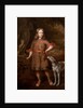 Portrait of a Boy as a Hunter Holding a Boar Spear with a Greyhound, mid-1670s by Jacques Vaillant