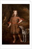 Portrait of a Boy as a Hunter Holding a Boar Spear with a Greyhound, mid-1670s by Jacques Vaillant
