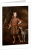 Portrait of a Boy as a Hunter Holding a Boar Spear with a Greyhound, mid-1670s by Jacques Vaillant