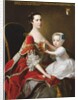 Portrait of Catherine Compton Countess of Egmont and her Eldest Son Charles Perceval 1758 by Thomas Hudson