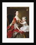Portrait of Catherine Compton Countess of Egmont and her Eldest Son Charles Perceval 1758 by Thomas Hudson