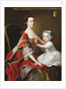 Portrait of Catherine Compton Countess of Egmont and her Eldest Son Charles Perceval 1758 by Thomas Hudson