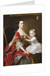 Portrait of Catherine Compton Countess of Egmont and her Eldest Son Charles Perceval 1758 by Thomas Hudson