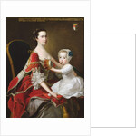 Portrait of Catherine Compton Countess of Egmont and her Eldest Son Charles Perceval 1758 by Thomas Hudson