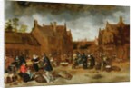 A Marketplace in Winter, 1653 by Sybrandt van Beest