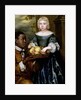 A Young Girl Being Offered a Basket of Fruit by a Servant, c.1650 by English School