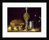 A Still Life of Drinking Vessels, a Pineapple Cup, a Lemon, Bread and Two Small Books by Sebastian Stoskopff