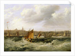 Liverpool, Lancashire from the River Mersey and New Brighton, 1838 by Frederick Calvert