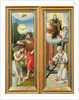 The Baptism of Christ and St. Ildefonso: A Pair of Altarpiece Wings by Master of the Female Half Lengths