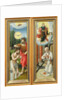 The Baptism of Christ and St. Ildefonso: A Pair of Altarpiece Wings by Master of the Female Half Lengths