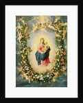 The Madonna and Child in a Floral Garland by Jan & Balen Hendrik van Brueghel