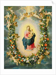 The Madonna and Child in a Floral Garland by Jan & Balen Hendrik van Brueghel