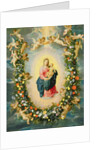 The Madonna and Child in a Floral Garland by Jan & Balen Hendrik van Brueghel